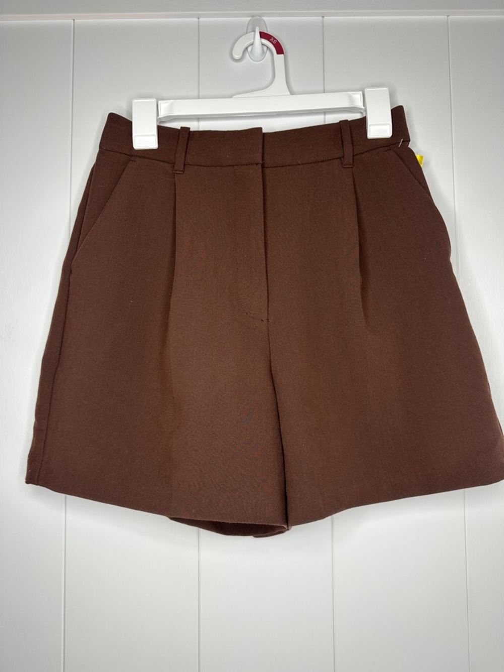 Abercrombie & Fitch Brown Tailored High-Rise Bermuda Shorts Size S